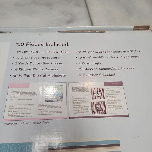 Leeza Gibbons Legacies Complete Scrapbook Kit Of 130 Pages Whimsical Teal - Picture 10 of 13